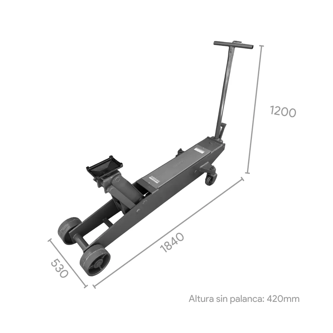 Crique carrito hidráulico 15 toneladas - Imagen 3