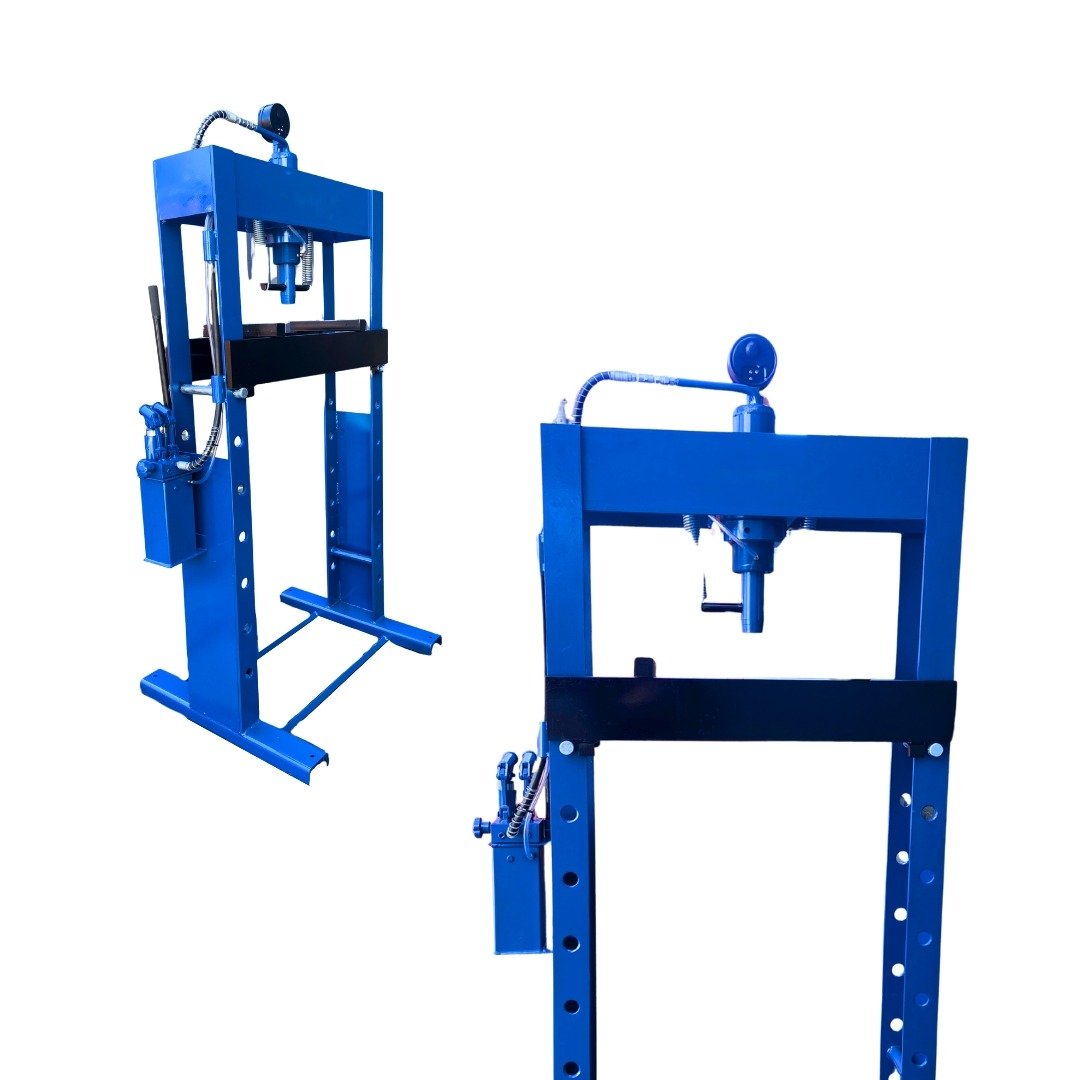 Prensa Hidráulica Manual/Bomba Doble 30tn Pie 4 columnas Liviana - Imagen 2