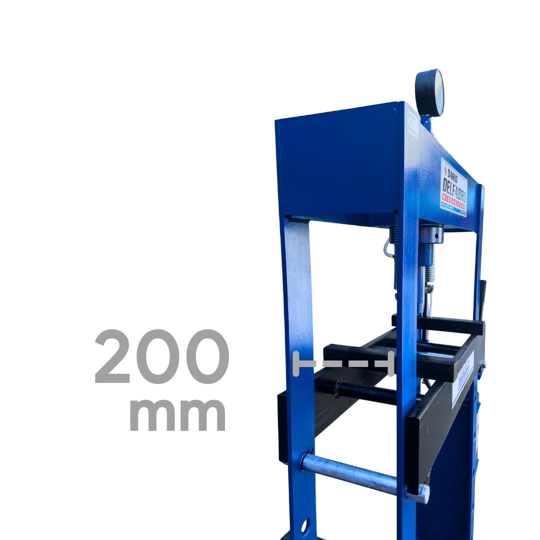 Prensa Hidráulica Manual/Bomba Doble 30tn Pie 4 columnas Liviana - Imagen 4