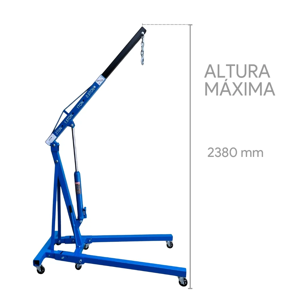 Guinche Pluma Hidráulico - 2 Toneladas Plegable - Imagen 3