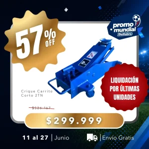 Crique Gato Hidráulico Carrito 2 TN Gomeria