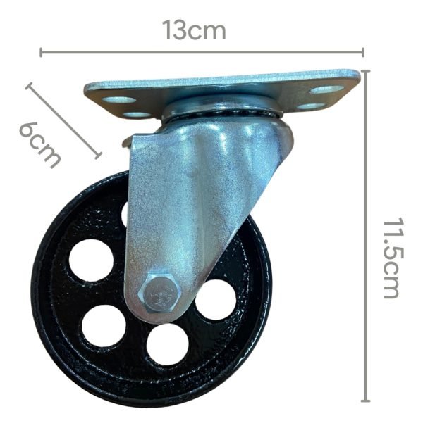 Ruedas Giratorias 3,5 Pulgadas Acero Con Crapodina X4u - Imagen 2