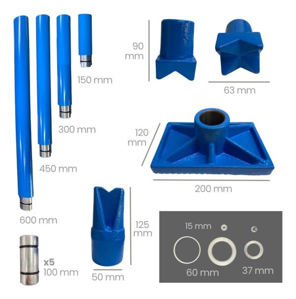 Kit Expansor Hidráulico Chapista 20 Tn Delfabro - Imagen 2