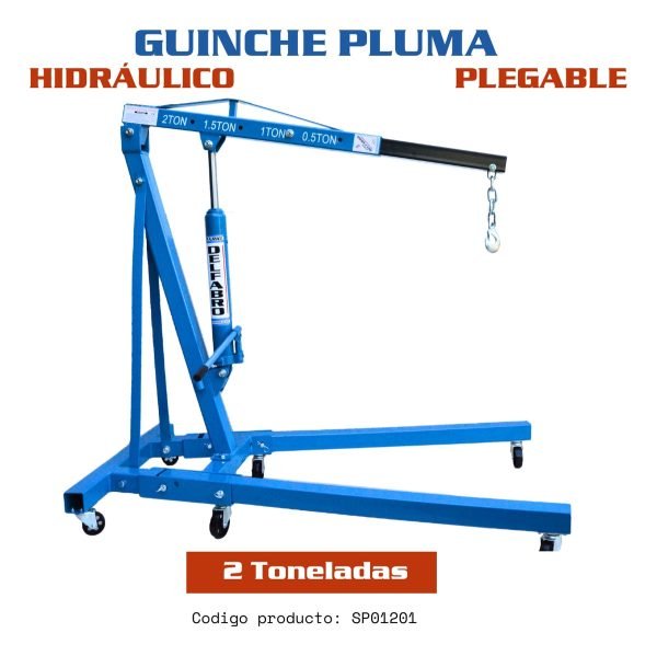 Guinche Pluma Hidráulico Plegable 2 Tn - Delfabro S.r.l - Imagen 2