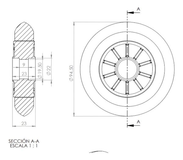Rueda Plástica Maciza - Delfabro S.r.l - Imagen 2