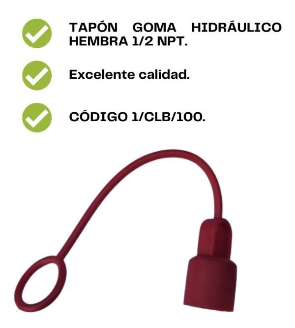 Tapón Goma Hidráulico Bthp 1/2 Npt Delfabro S.r.l - Imagen 2