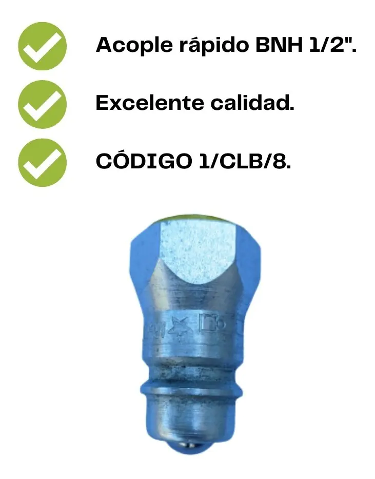 Acople Rápido Hidráulico Macho Bnh 1/2 Npt Delfabro S.r.l - Imagen 2