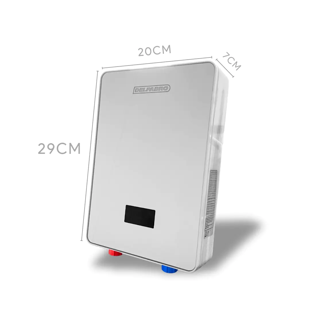Calefón Eléctrico Ducha Instantáneo De Agua + Accesorios Gris 6 Kw - Imagen 3
