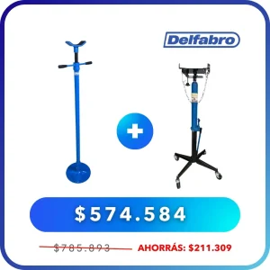 Sacacajas Bajacajas Vertical + Soporte Elevador 3/4 Delfabro