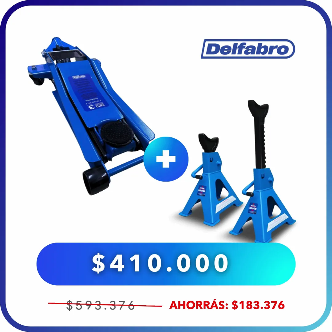 Crique Hidráulico Extrachato 3 Tn + Par de Caballetes